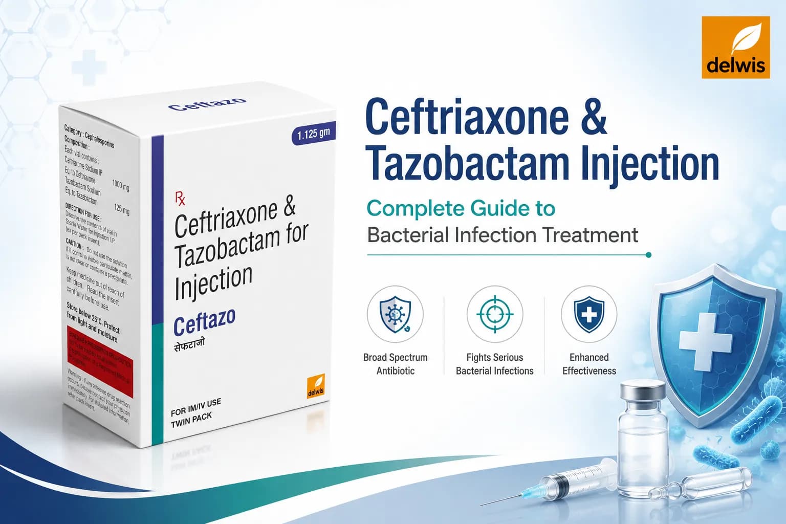 Ceftriaxone and Tazobactam Injection Uses
