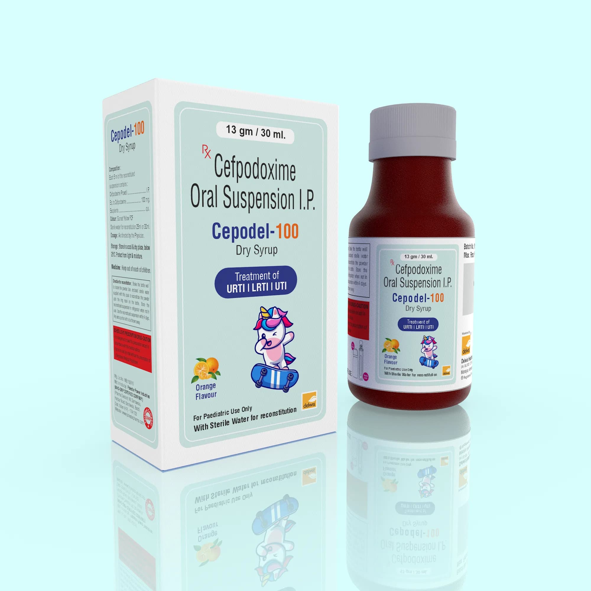 Cepodel-100 3D PACK Cepodel 100 Dry Syp